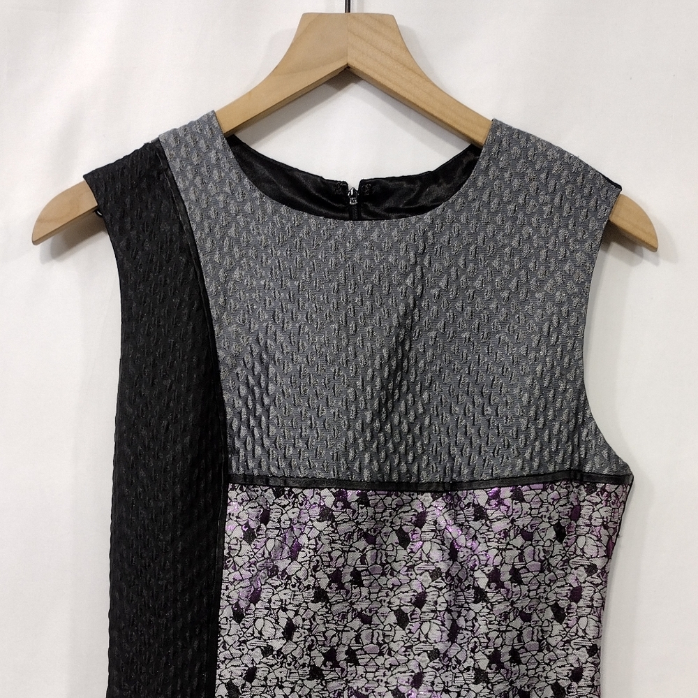 Aftershock London Patchwork Sleeveless Bodycon Dress Women's S Multicolor Event - Picture 2 of 8